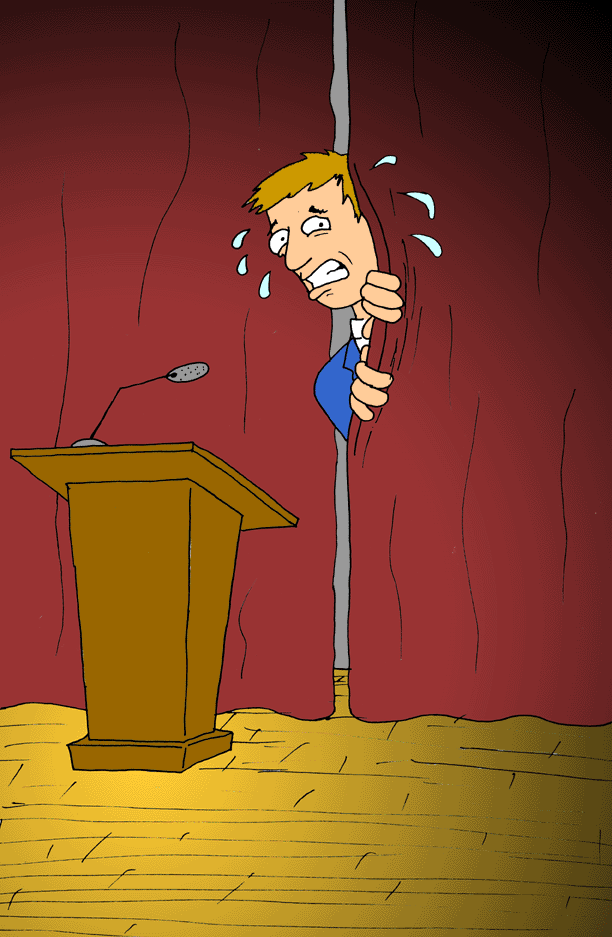 Public speaking here are. Anxiety clipart visual