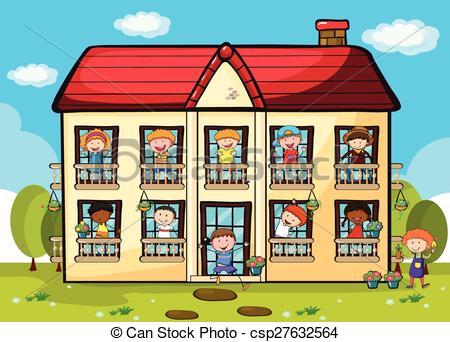  collection of house. Apartment clipart animated