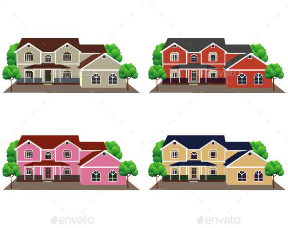 apartment clipart brick building