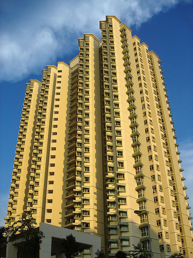 Housing and development board. Apartment clipart flat hdb