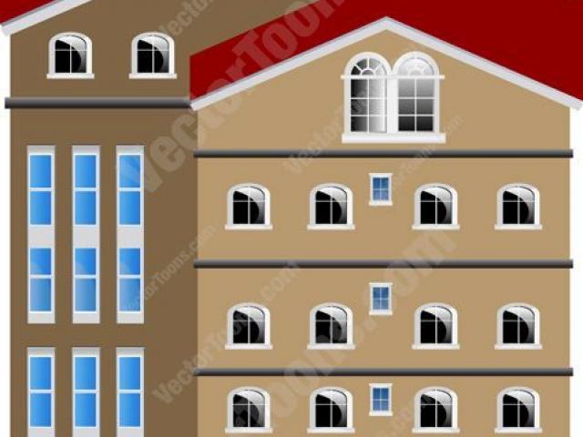 Complex free on dumielauxepices. Apartment clipart hostel building