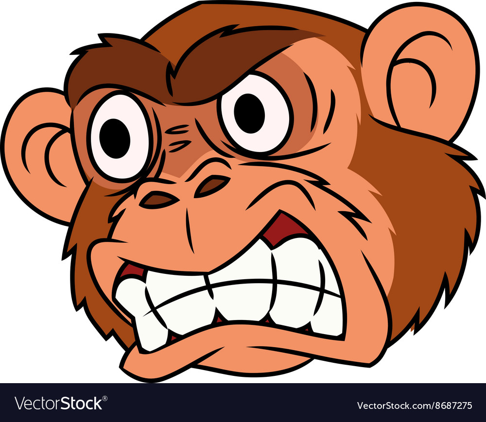 ape clipart angry monkey