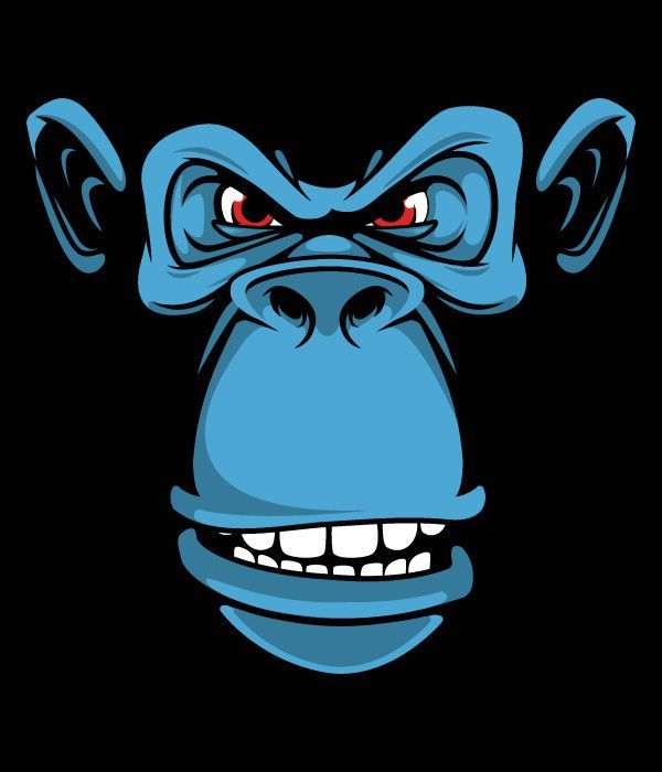 ape clipart angry monkey