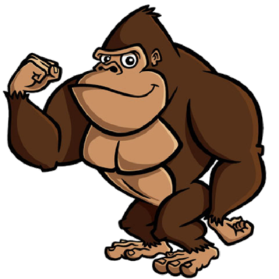 ape clipart brown