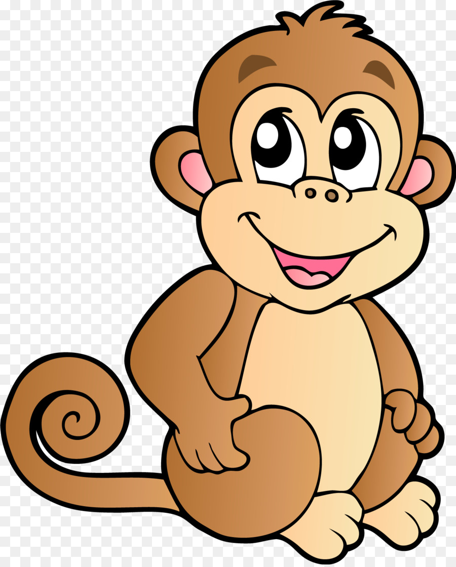 Ape clipart chimpanzee. Baby monkeys cartoon clip