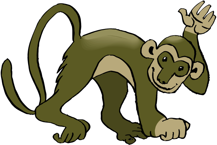 Free . Clipart teacher monkey
