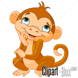 Clip art animals pinterest. Ape clipart cute