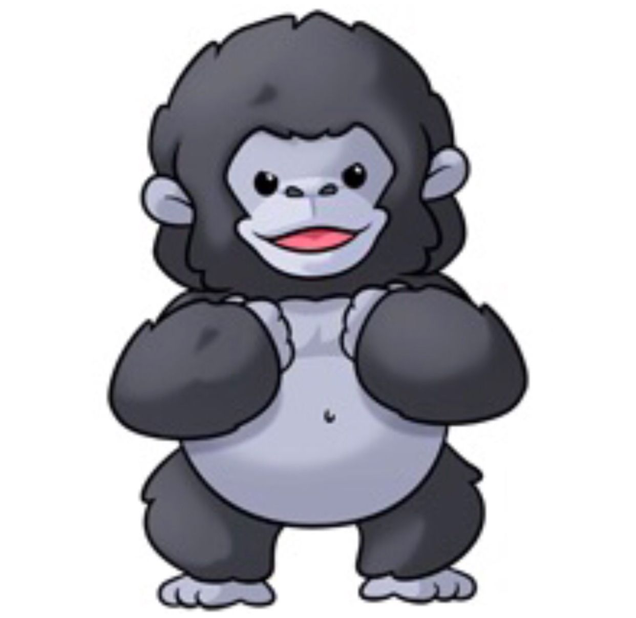 Gorilla tattoos pinterest. Ape clipart cute