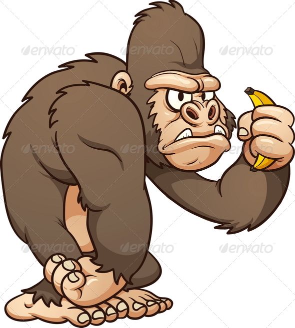 ape clipart dead monkey