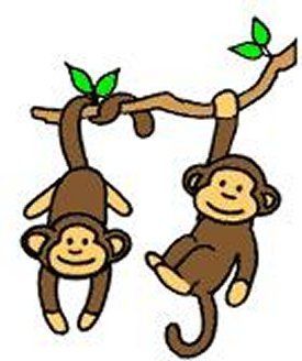 monkeys clipart easy