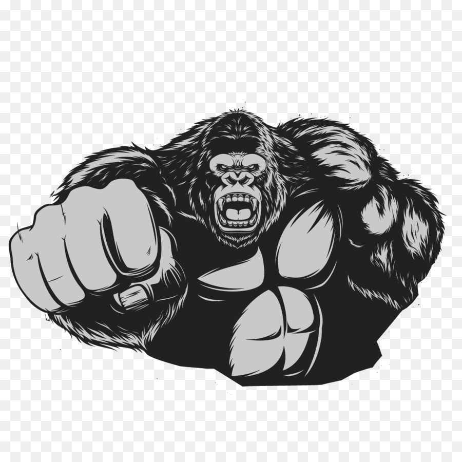 Ape clipart gorilla arm. Western king kong chimpanzee