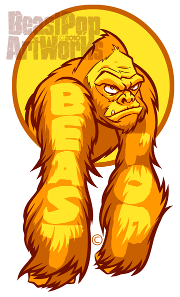 Yellow arms sticker by. Ape clipart gorilla arm