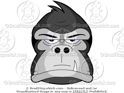  collection of high. Ape clipart gorilla face