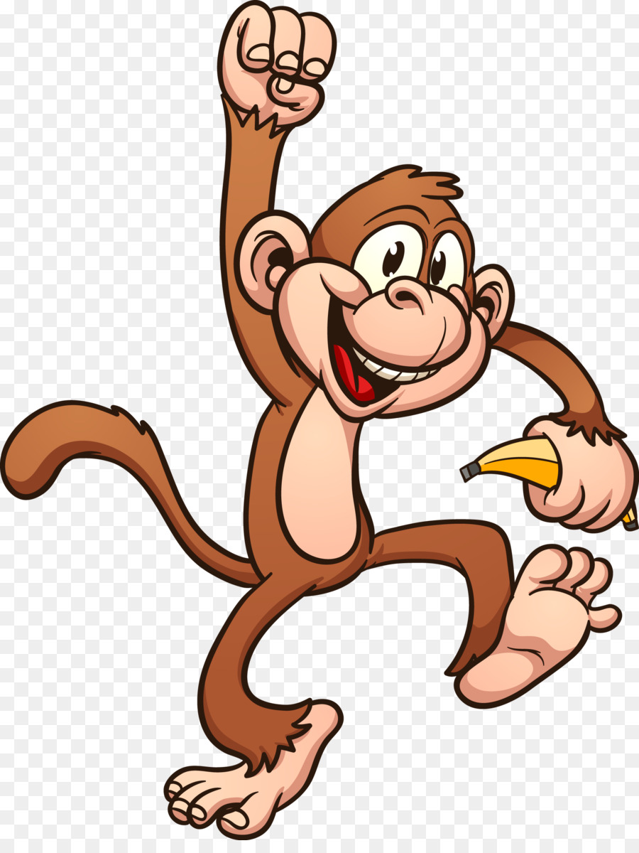 ape clipart monkey tail