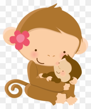 ape clipart mother monkey