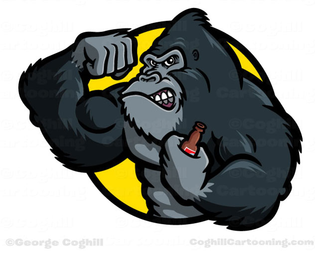 ape clipart mountain gorilla