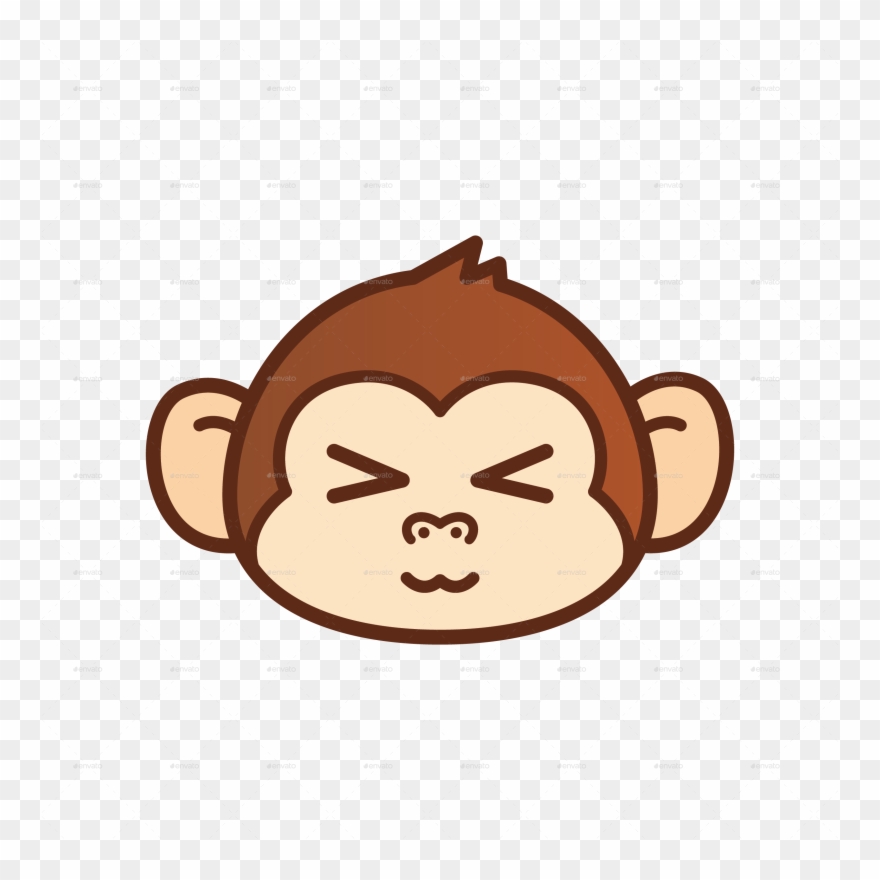 Pin monkey clip art. Ape clipart sad