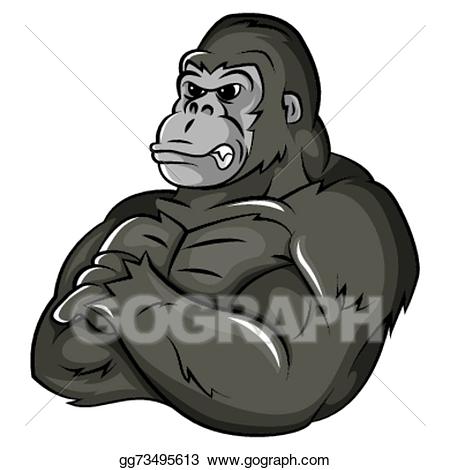 gorilla clipart strong