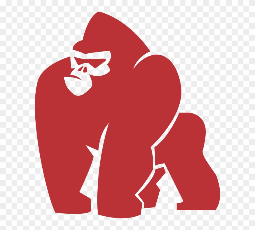 Royalty free library gorilla. Ape clipart svg