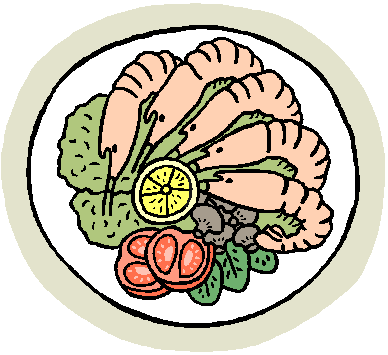 appetizers clipart sea food
