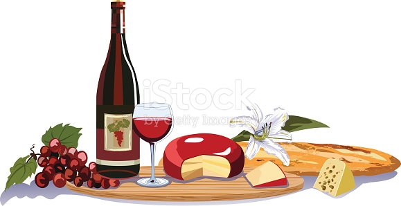 Appetizers clipart wine cheese, Appetizers wine cheese Transparent FREE ...