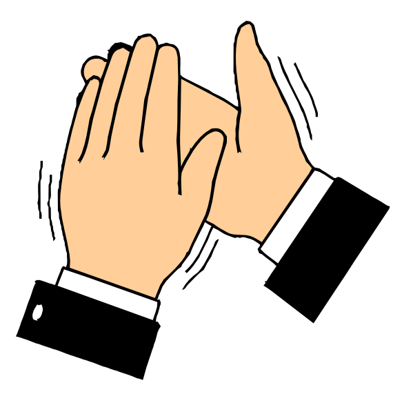 Hands clipart clapping. Applause panda free images