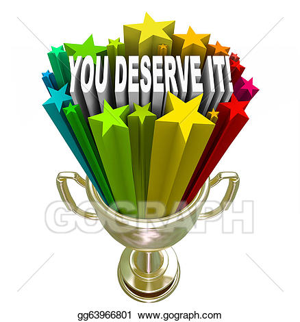 Stock illustration you deserve. Award clipart recognition