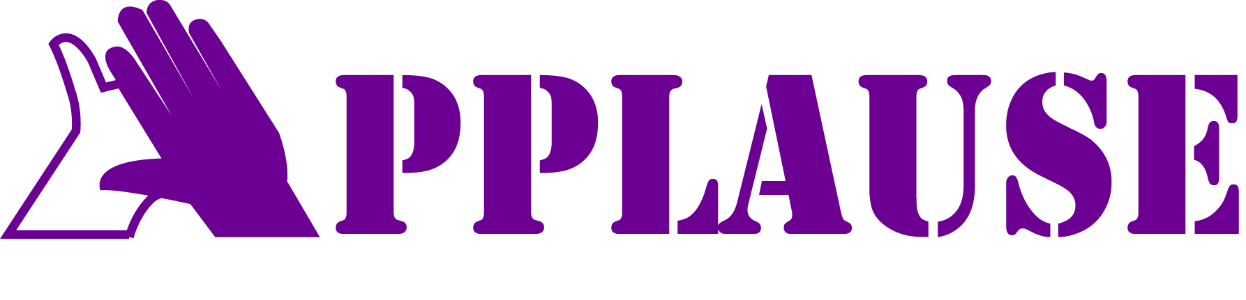 The band applause logo. Youtube clipart purple