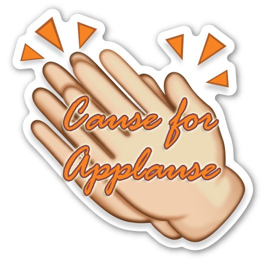 Cause for july greater. Applause clipart job