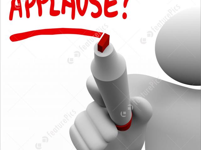 applause clipart outstanding job