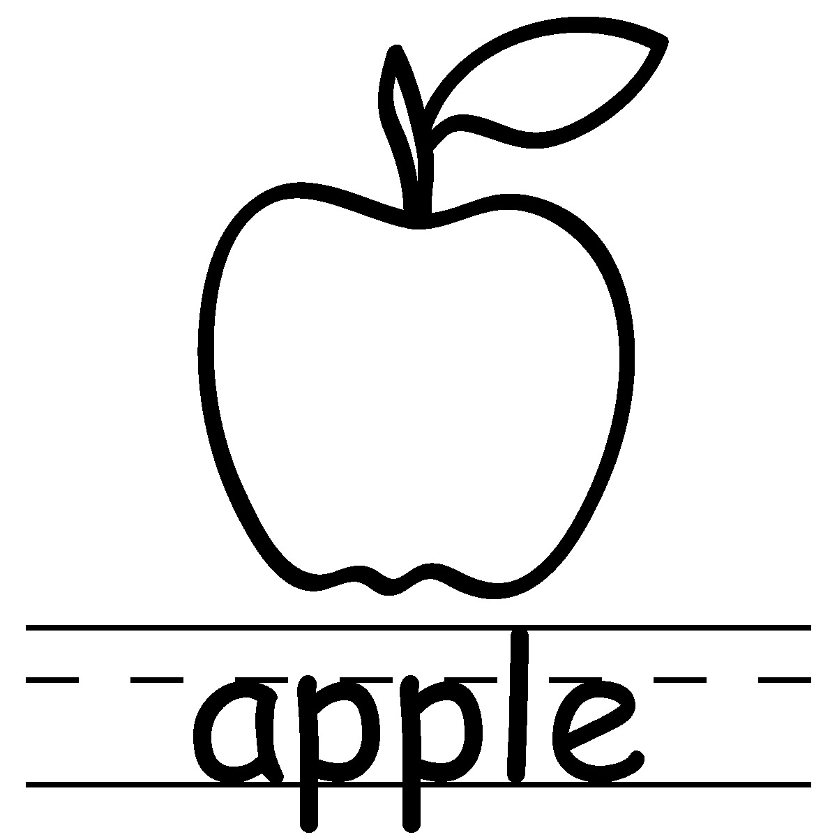 apple clipart alphabet