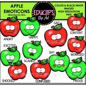 apple clipart angry