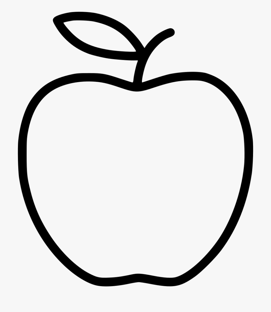 apples clipart outline
