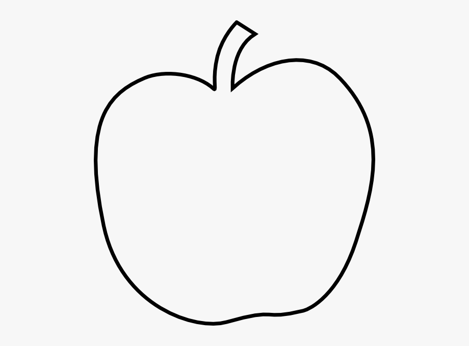 apple clipart black and white