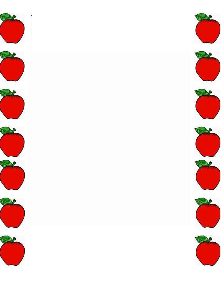 apples clipart boarder