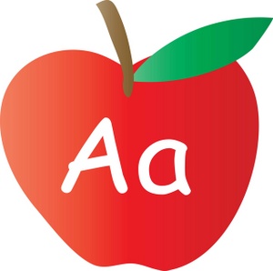 Free alphabet image school. Apple clipart capital letter