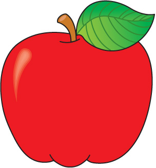 apple clipart colored