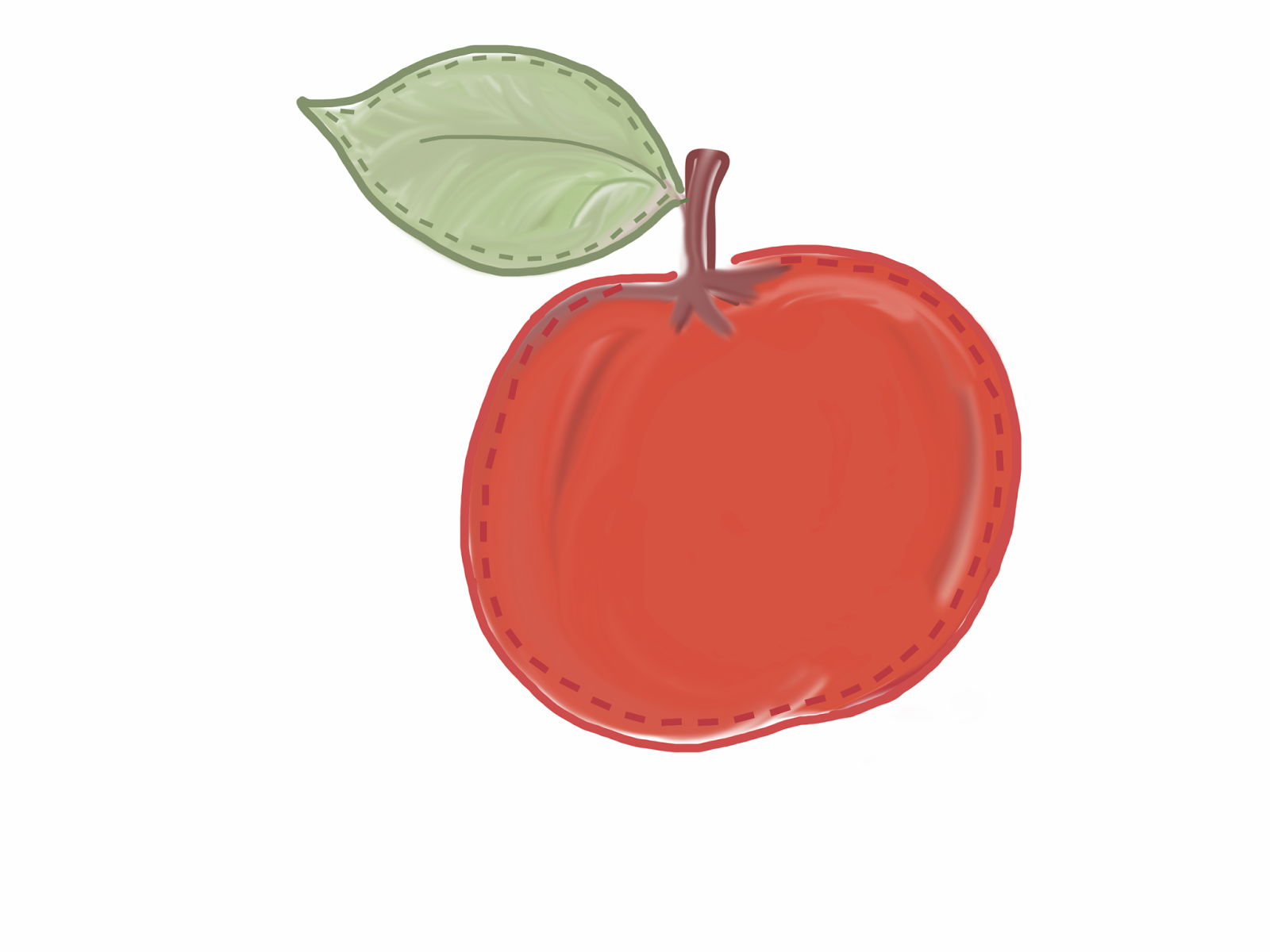 apple clipart doodle
