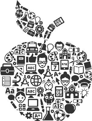 apple clipart education