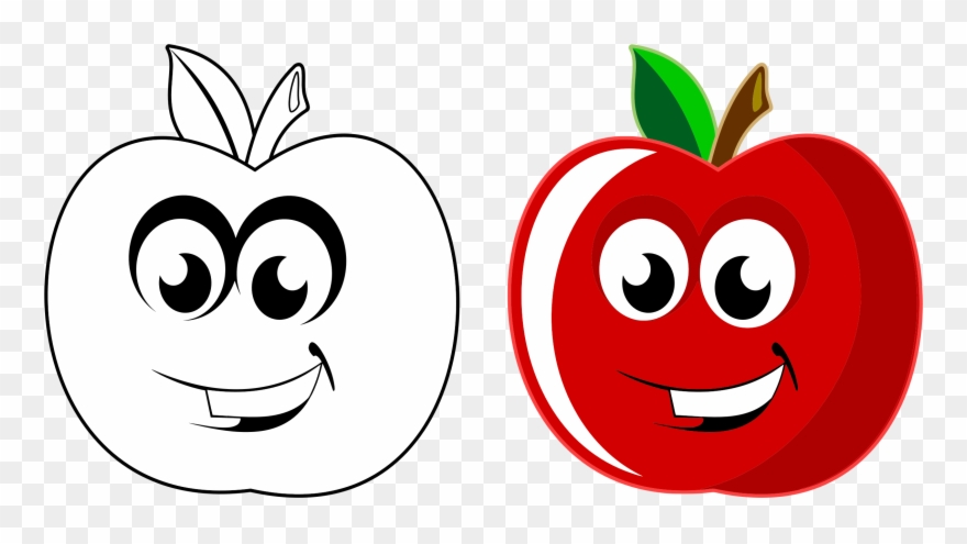 clipart apples face