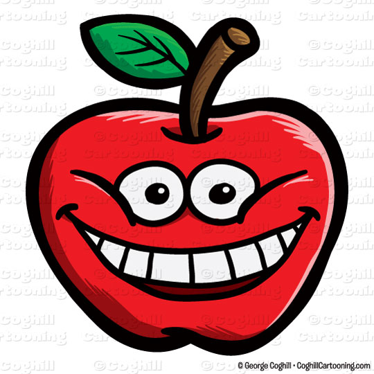 apple clipart face