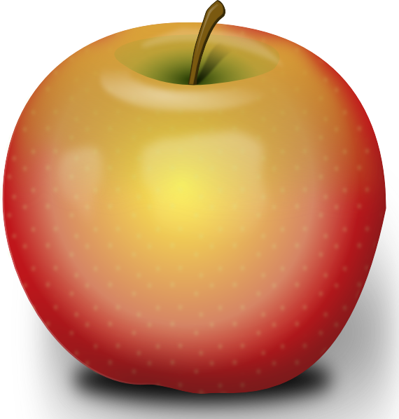 Photorealistic red at clker. Clipart apple clip art