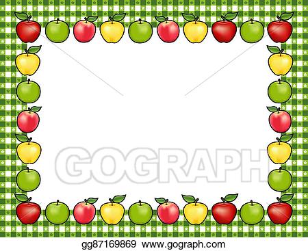 apple clipart frame