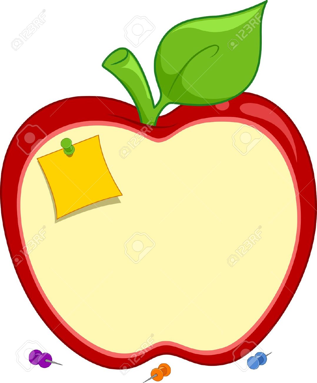 apple clipart frame