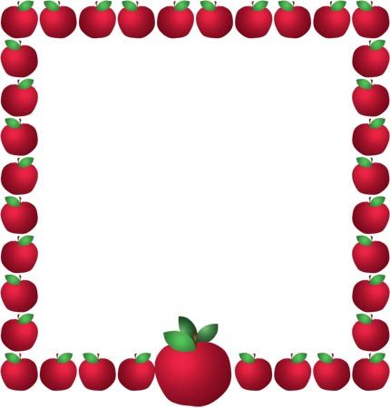 apples clipart boarder