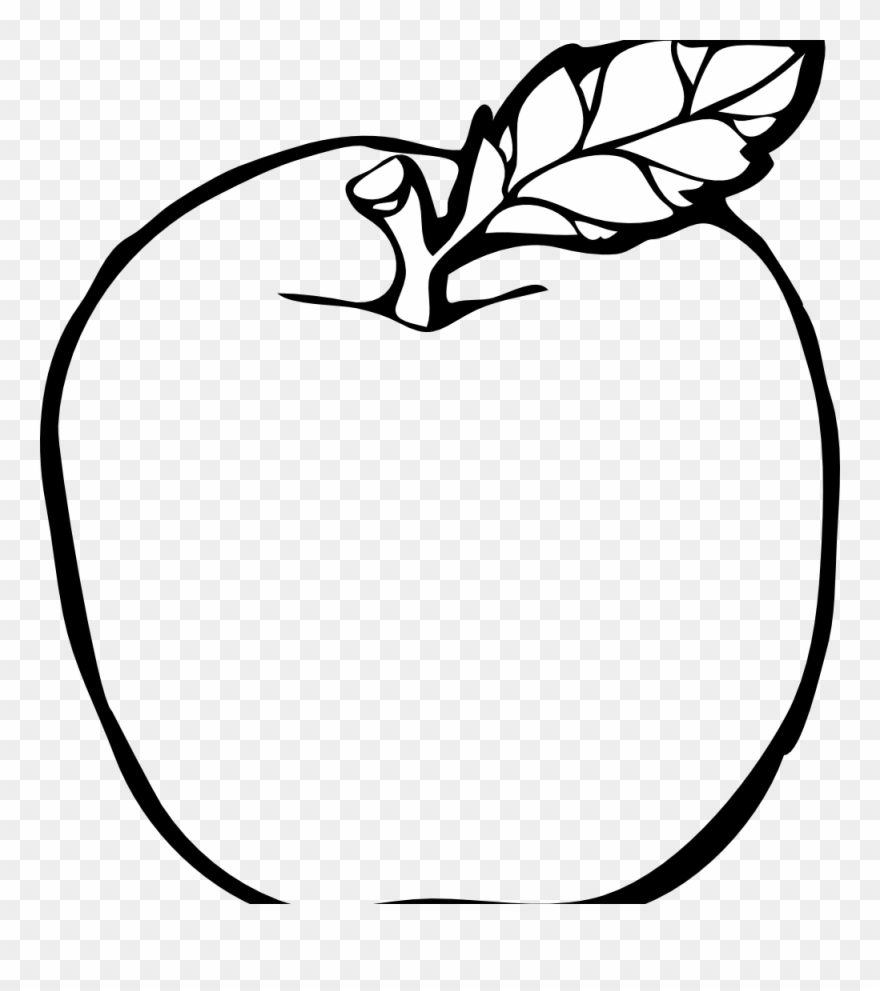 Breathtaking black and whiteuits. Apple clipart line
