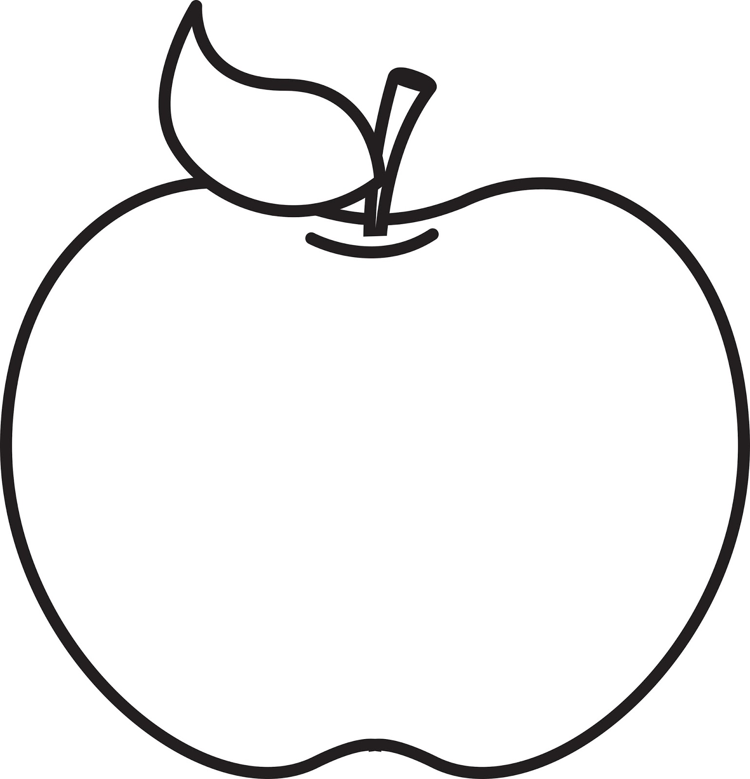 Apple clipart lineart. Black and white cliparting