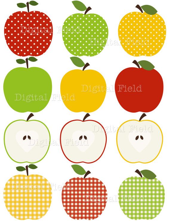 apples clipart printable