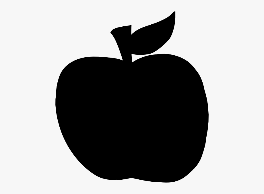 apple clipart silhouette