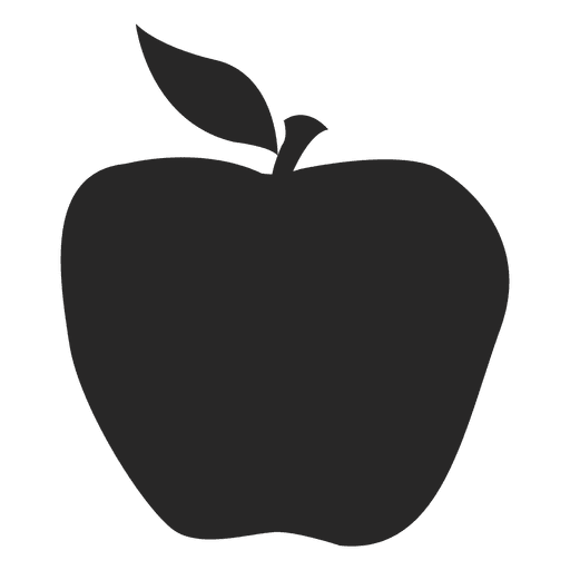 Apple icon png. Fruit tree silhouette at